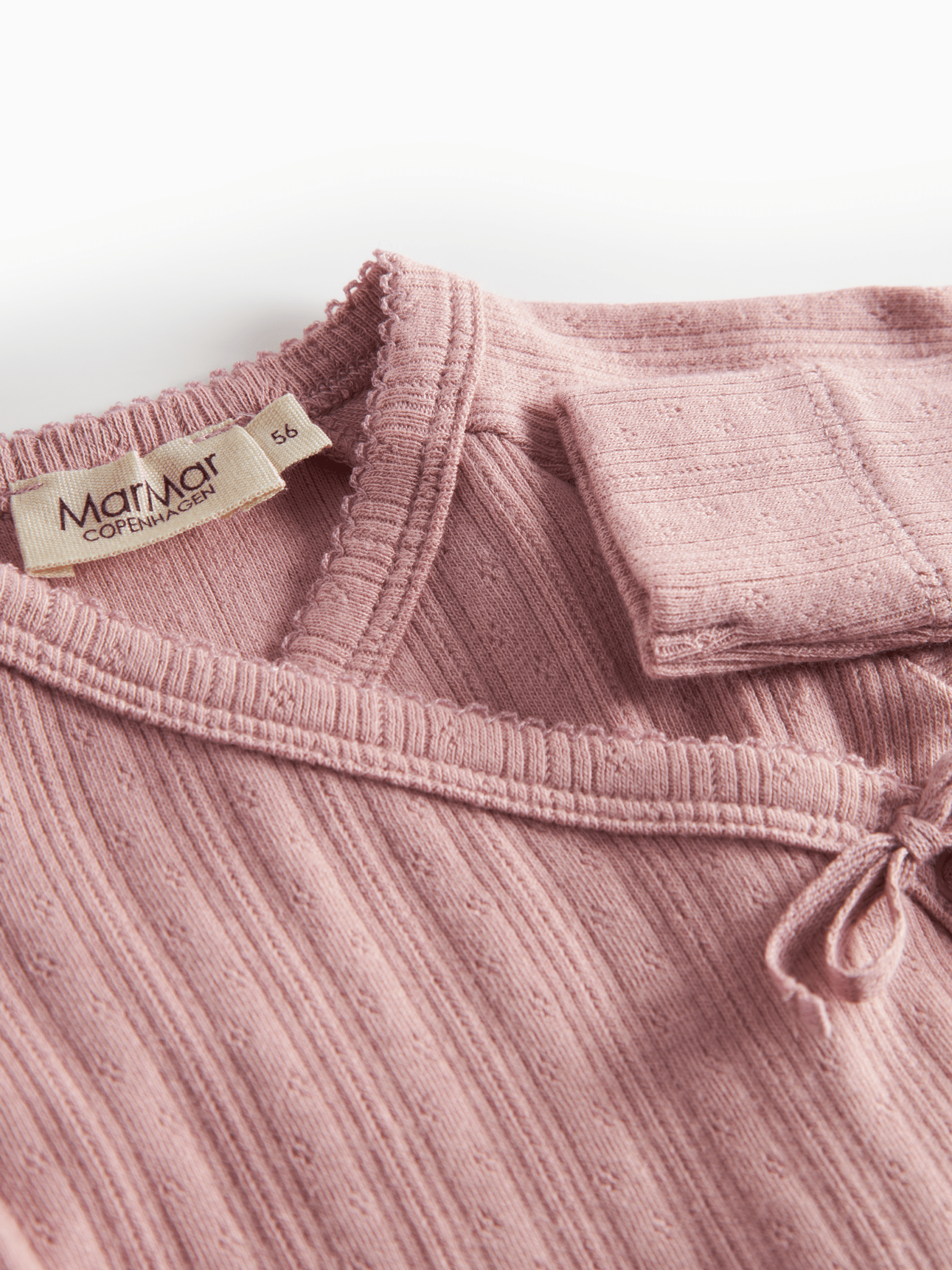 MarMar | Tut Wrap Longsleeve Pointelle | Soft Berry - 5715522250066