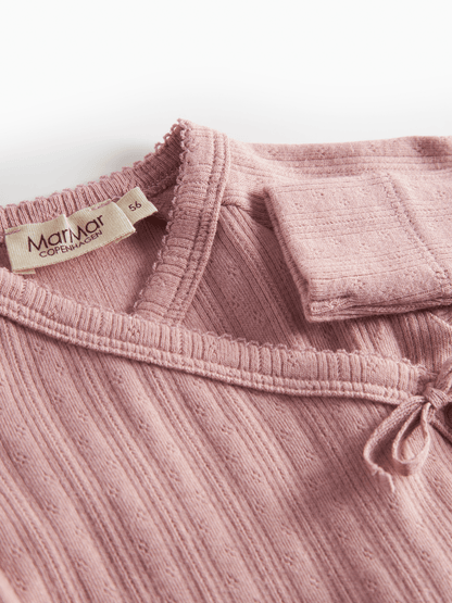 MarMar | Tut Wrap Longsleeve Pointelle | Soft Berry - 5715522250066