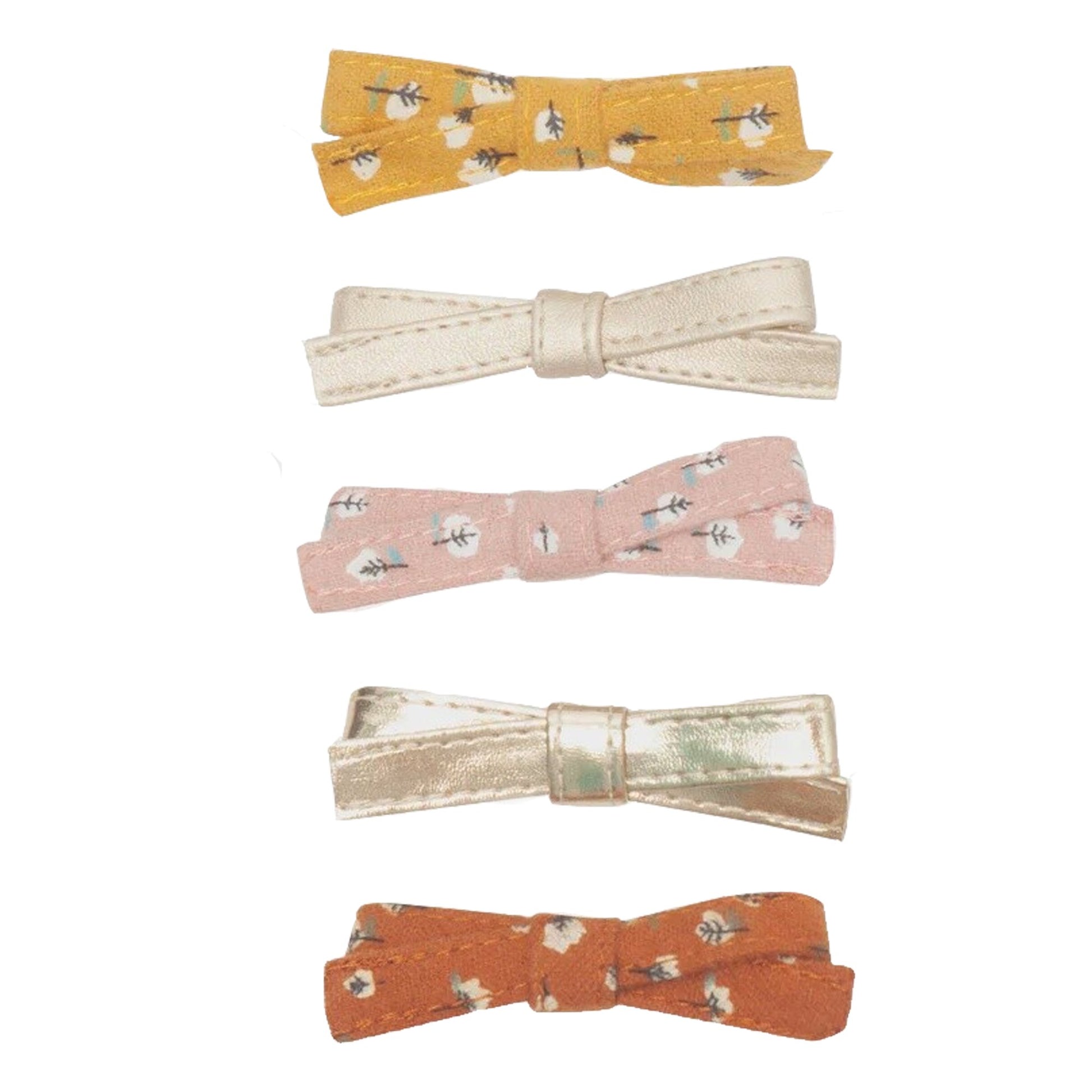 Mimi & Lula | Betty Bow Clip Pack | Chestnut - 