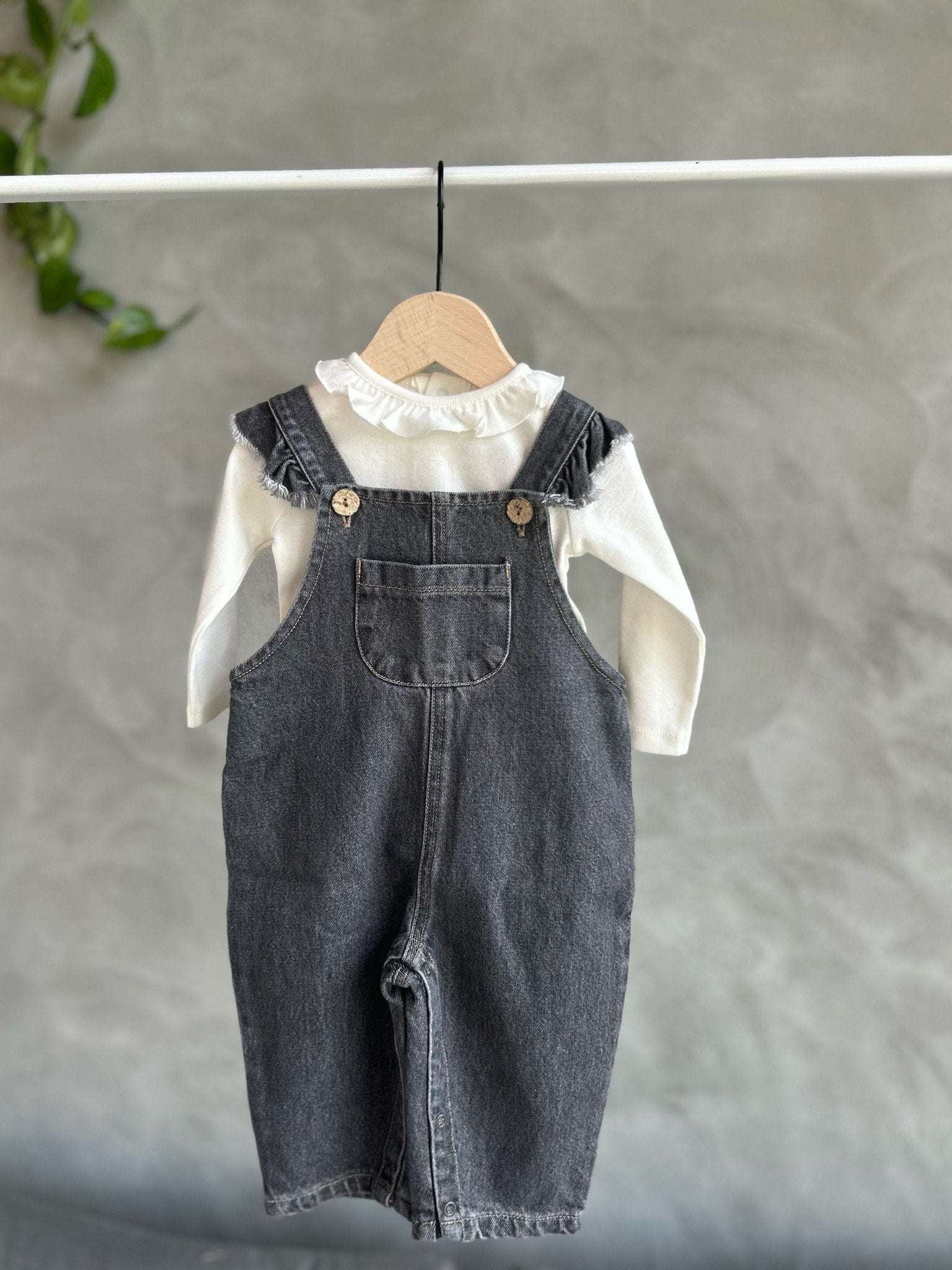 Play Up | Denim Jumpsuit | Shadow - 