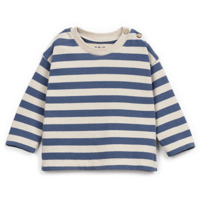 Play Up | Gestreept Jersey T-Shirt | Mirtilo - 