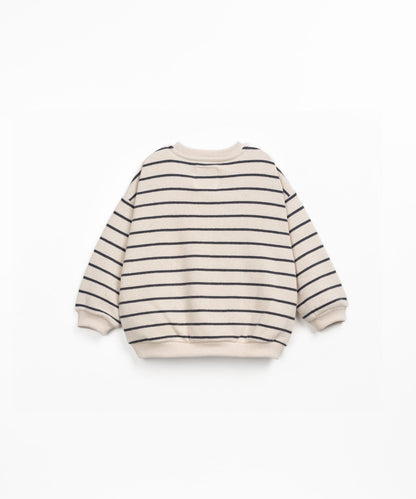 Play Up | Gestreepte Jersey Sweater | Grafite - 