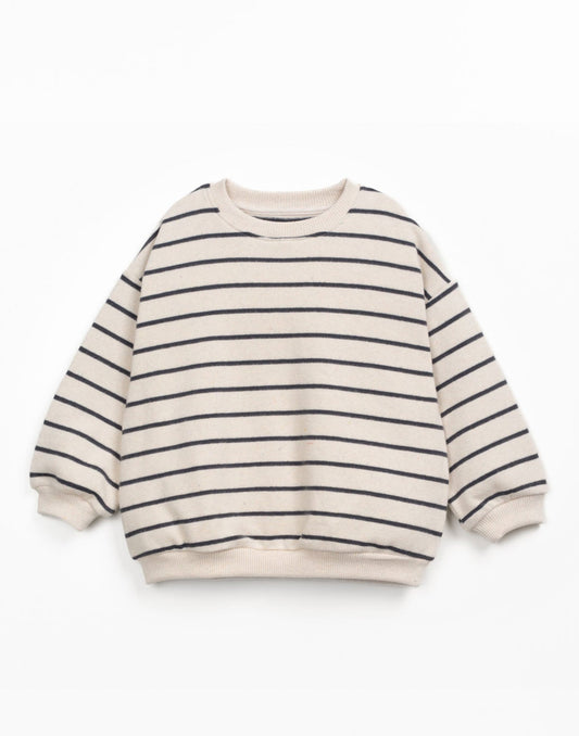 Play Up | Gestreepte Jersey Sweater | Grafite - 