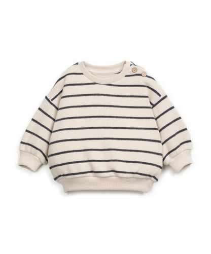 Play Up | Gestreepte Jersey Sweater | Grafite - 