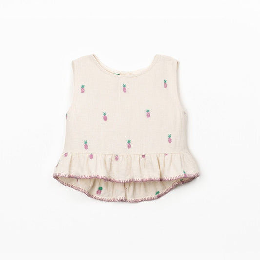 Play Up | Geweefde Top Ananas | Bio Resin - 