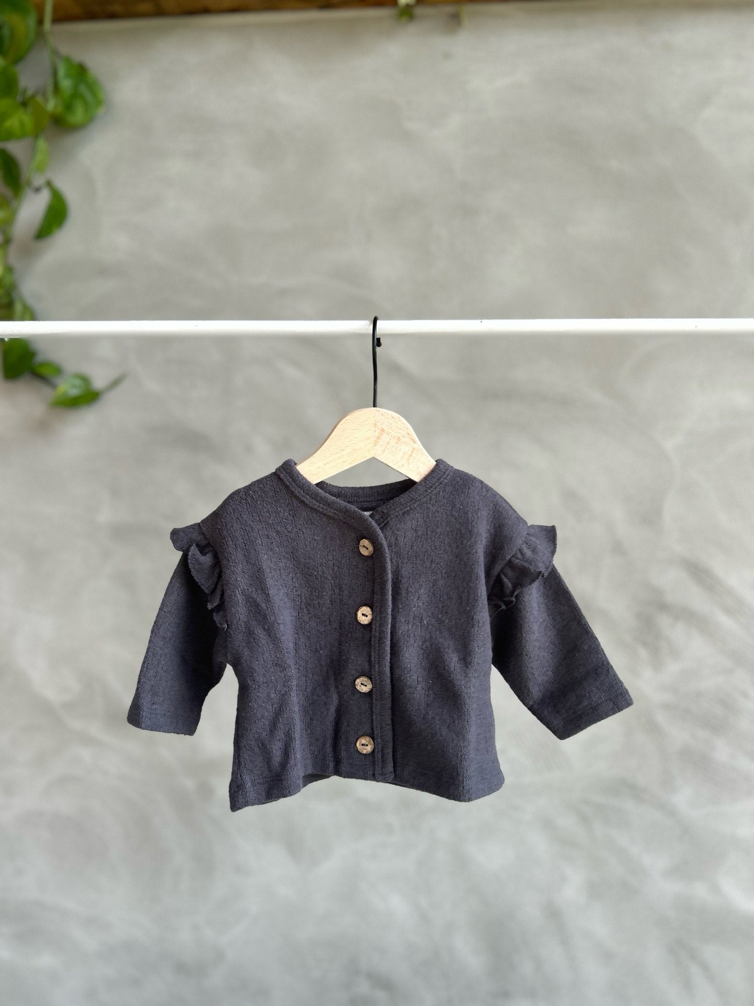 Play Up | Jersey Vestje Met Ruffle | Shadow - 