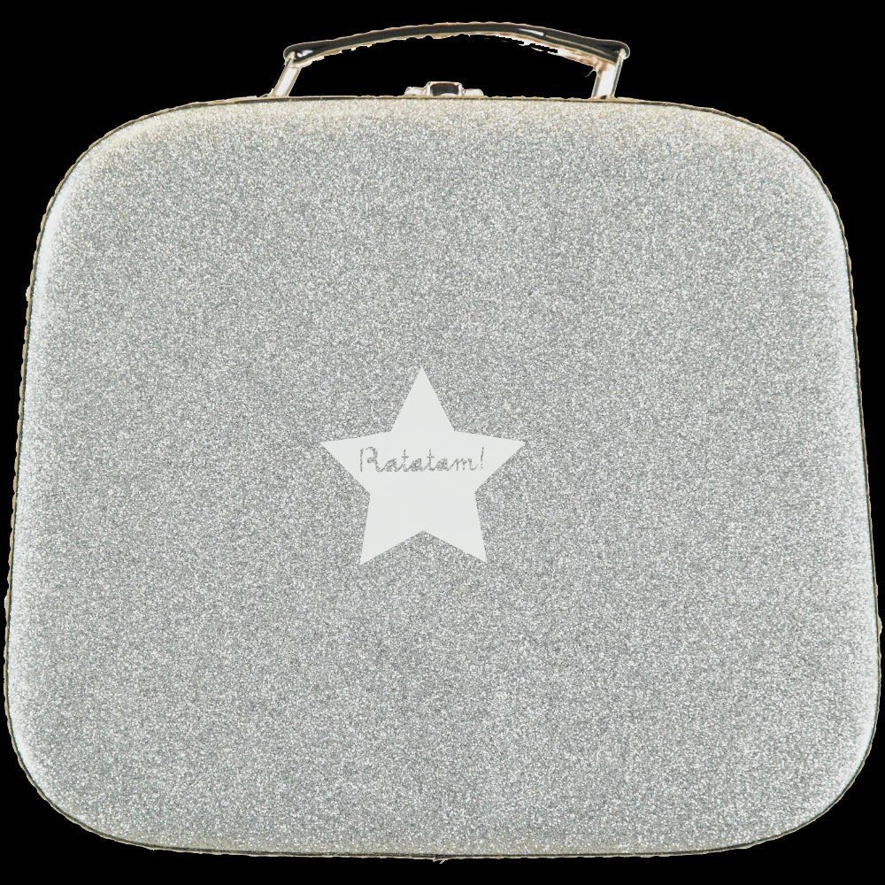 Ratatam | Glitter Case Square | Silver - 